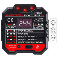 DANIU HT106B testeur de prise de courant testeur de tension de polarité de Circuit prise murale détecteur de rupture Tes