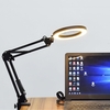 DANIU Lighting LED 5X 740mm Lampe de bureau en forme de loupe avec pinces à mains alimentées par USB LED Loupe de lampe