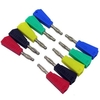 DANIU P3002 10Pcs 4mm Embout empilable Nickel plaqué Multimètre Banana Plug Connector Test Probe Reliure