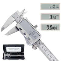 DANIU Pied à coulisse numérique 0-150mm métrique / pouce / fraction Vernier électronique Pieds à coulisse Micromètre en