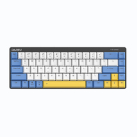 DAREU EK868 Clavier Mécanique Low Profile Switch Double Mode Filaire Bluetooth 5.1 Rétroéclairage Bleu Glacé 68 Touches