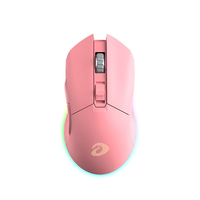 DAREU EM901 Souris double mode RVB 2, 4 GHz Souris de jeu filaire sans fil Recharge 930 mAh intégrée Batterie avec jeu de