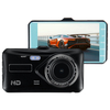 Dash Cam double objectif voiture DVR plein HD 1080P 4 écran IPS avec caméra arrière de secours