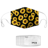 Dasiy Flower Print Face Mask 7-piece Gasket Set Daisy PM2.5 Masks