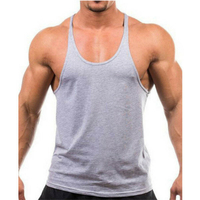 Débardeur de gymnastique uni en coton dété pour hommes T-shirt sans manches dentraînement Singlet de musculati