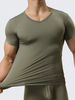 Débardeurs de sport pour hommes Débardeurs sexy T-shirt de Bodybuilding élastique de couleur pure