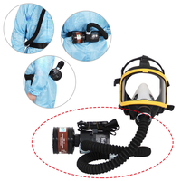 Débit dair fourni par pompe alimentée par pompe à air + filtre en cartouche + chargeur pour masque facial