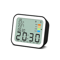 DC-13 réveil numérique noir en option fonction Snooze horloge de voyage voyage à domicile