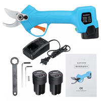 DC 16.8V Sécateur sans fil Sécateur Branche Cisailles délagage W / 2X2000mAh Batteries Élagage de jardin électrique