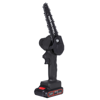 DC 24V 6 pouces scie à chaîne électrique sans fil mini coupe bois 550W scie à une main avec 2 pièces Batteries ensemble