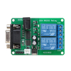 DC 5V 7.5V 9V 2Ch RS232 Carte relais Télécommande USB PC UART COM Port série