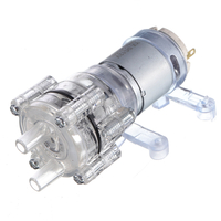 DC 6-12V 385 Transparent Aquarium Fish Tank Round Water Air DC Pompe à diaphragme