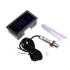 DC 8-24V 4 Digital LED tachymètre RPM compteur de vitesse avec capteur de commutateur de proximité Hall NPN 10-9999 tr /