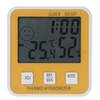 Dc107 grande lcd numérique intérieure humidité de la température du temps mètre thermomètre hygromètre horloge