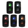DC12 / 24V pompe à carburant LED interrupteur pour bateau marin voiture moto rouge / bleu / vert / orange / blanc