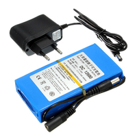 DC12V 3000mAh Super rechargeable Portable Lithium Batterie UE Plug