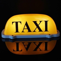 DC12V voiture taxi cabine toit signe lumière lampe jaune magnétique grande taille