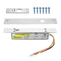 DC 12V 28x200x39mm Verrou de pêne dormant électrique NC Verrouillage de porte en mode pour le contrôle daccès de sé