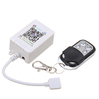 DC5-24V 6A Bluetooth Musique APP RGB LED Contrôleur de Lumière de Bande + Mini 4Keys RF Télécommande