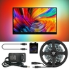 DC5V 2M / 3M / 4M / 5M WS2812B 5050 RGB Dream Color USB APP LED Bande lumineuse pour écran de bureau Décorations de Noël