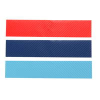 Décalque autocollant de bande de fibre de carbone de 3 couleurs pour des autocollants extérieurs de voiture de grille de