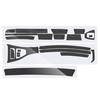 Décalques de décoration intérieure de voiture en fibre de carbone noir mat 3D pour BMW E90 3 séries 2005-2013