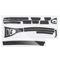 Décalques de décoration intérieure de voiture en fibre de carbone noir mat 3D pour BMW E90 3 séries 2005-2013