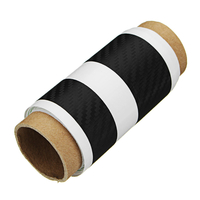 Décalques de voiture de superposition de jupe latérale de couleur de fibre de carbone 3D adaptées pour Subaru WRX / STI