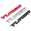 Décalques de voiture en métal Turbo 3D lettrant autocollant dinsigne pour hayon arrière de carrosserie