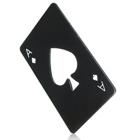 Décapsuleur de bouteille de soda Ouvre la carte de jeu Ace of Spades Outil de suppression de capuchon de poker