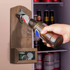 Décapsuleur mural en bois Cap Opener Cap Catcher