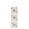 Décor créatif de mur de cadre en bois mural triple de style méditerranéen de menuiserie