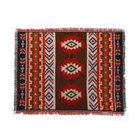 Décoration de la maison Aztec Navajo serviette tapis jeter tenture murale tapis en coton géométrie tissé 130 * 160 cm