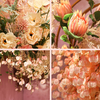 Décoration de mariage de fleurs artificielles roses Décoration murale de fleurs artificielles Fleurs
