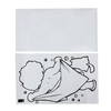 Décoration de mur porte de verre mignonne bébé douche autocollant salle de bains porte en verre