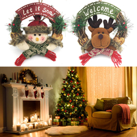 Décoration de Noël Jouets Fête de bienvenue du Père Noël Bonhomme de neige Elk