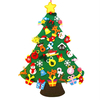 Décoration de noël jouets tissu non tissé arbre de noël bricolage pour bureau à domicile affichage de fenêtres décoratio