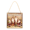 Décoration de Noël Papa Noel Planche suspendue en bois Maison Fournitures pour fêtes Jouets