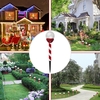 Décorations de Noël de jardin de lampe de verre de lumière de sol de panneau solaire de LED imperméables
