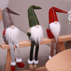 Décorations de noël pas de visage père noël poupée pendentifs fenêtre ornements dessin animé noël suspendu arbre décor c