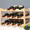 Décorations en bois de Cabinet de barre de bâti de support de stockage de 12 bouteilles en bois