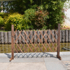 Décorations expansibles Barrière en bois décran barrière en bois pour animaux de compagnie Chien Patio Jardin Barri