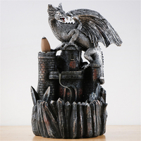 Décorations pour la maison de cadeau de brûleur dencens de résine de cône dencens de refoulement de dragon