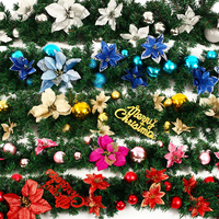 Décorations dornement de mur de maison de noeud de rotin artificiel de partie de guirlande de Noël de 2, 7M
