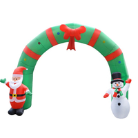 Décorations extérieures dintérieur énormes de bonhomme de neige ArchwaySanta dArchwaySanta gonflable de 250cm