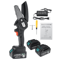 Découpe électrique sans fil de travail du bois de scie à chaîne électrique de 1200W 4 "Rechargeable avec deux Batteries