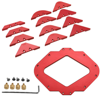 Découpeuse R Trousse de gabarit de gabarit de rayon de gabarit dangle de table biseautée arrondie
