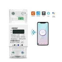 DDS238-2WIFI 90-300V 50 / 60Hz Tuya monophasé 65A Rail Din WIFI compteur dénergie intelligent minuterie moniteur de