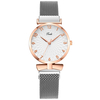 Deffrun A0503 Montre-bracelet décontractée et élégante pour femme Montre-bracelet en alliage complet