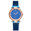 DEFFRUN A312 Design Simple Milanese Maille En Acier Étoile Décoration Mode Femmes Montre À Quartz Montre